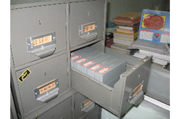 Microfilm Stored in Boxes